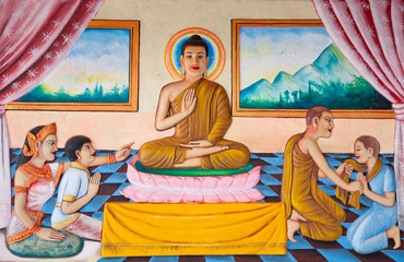Buddhist fresco