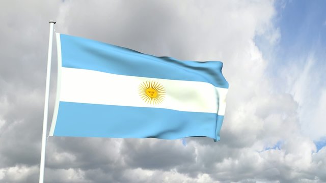018 - Flagge von Argentinien