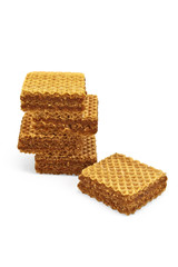 A stack of waffles