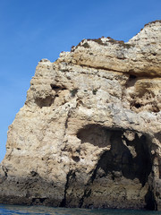 Picturesque Algarve coast between Lagos and the Cap Vincent