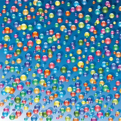 vector background of shiny bubbles