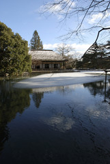 Obraz premium 冬の庭園