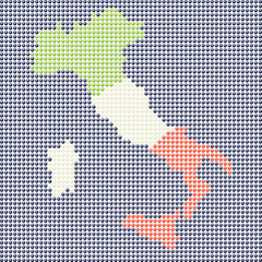 Fototapeta na wymiar Stylized map of Italy