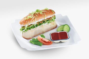 Vege & Chicken Burger