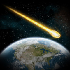 Asteroid and Earth : meteor impact