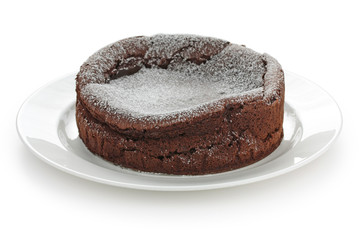 chocolate fallen souffle cake