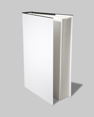 Blank book open cover w clipping path