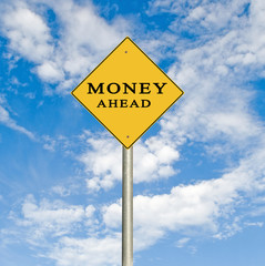 Road sign to money