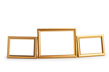 Picture frame isolated on the white background