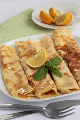 Sugar and Lemon Pancakes