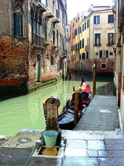 A Small Canal Away from the Crowds in Venice Italy