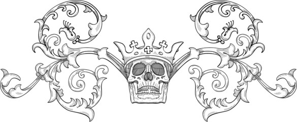 Coat of arms with old king