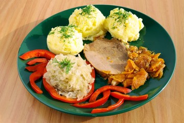 roasted beef with vegetable