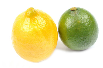 Citron vert et citron jaune