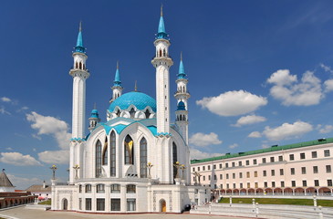 Fototapeta na wymiar Meczet Kul Szarif w Kazaniu Kremla, Tatarstan, Rosja