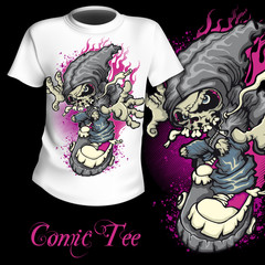 T-Shirt Druck Skater