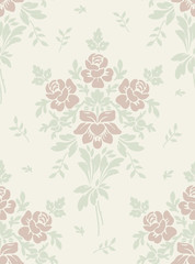 Seamless vector texture with flowers