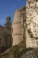 Fototapeta na wymiar château du landsberg en alsace