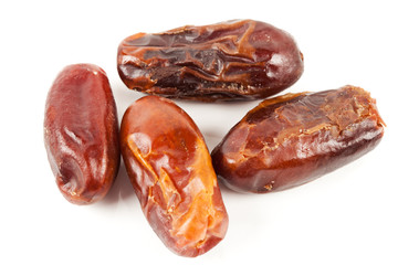Macro of dried dates