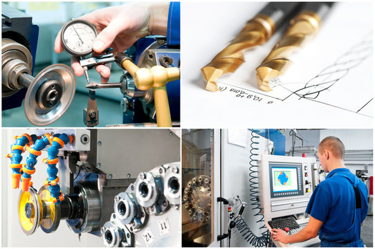 industrial theme set at manufacture tool workshop