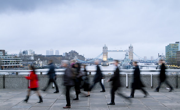 city workers going to work - Powered by Adobe
