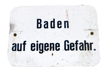 Baden auf eigene Gefahr