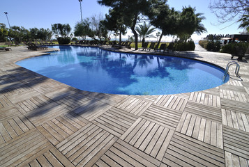 Outdoor Swimming Pool of a Hotel