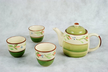 Teapot and teacup
