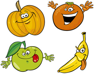 cartoon fruits