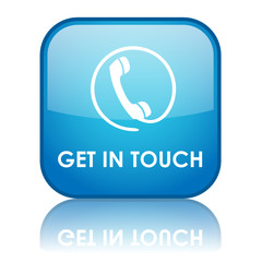 GET IN TOUCH Web Button (contact us customer service hotline)