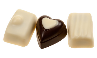 Belgian pralines isolated
