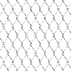 Fototapeta premium Vector wire fence