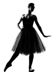 woman ballet dancer standing pose © snaptitude