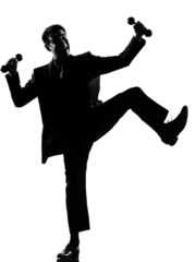 silhouette  man  wellness