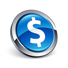 icône bouton internet dollar