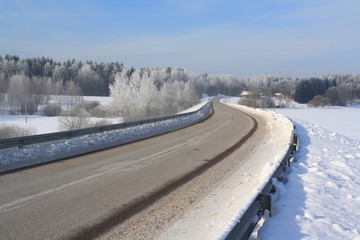 road in winter