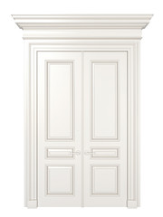 White classic door.