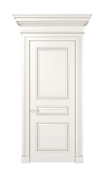 White classic door.