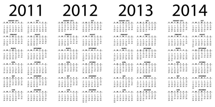 Calendar grid