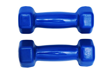 Pair of dumbbells isolated