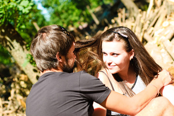 Fototapeta premium Young happy couple