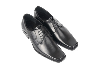 Pair of man's black shoes