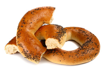 bagel with a poppy
