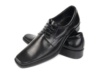 Pair of man's black shoes