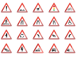 Verkehrszeichen Icon Set