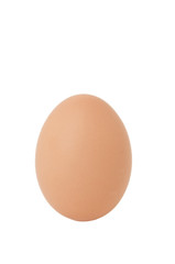 close up of egg on white background with clipping path