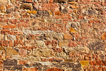 brick wall of an old house