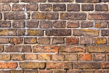 brick wall of an old house