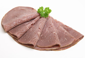 Cold Sliced Roast Beef Meat