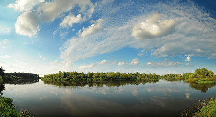 Beautiful river panorama